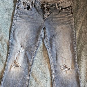 Silver Aiko mid boot